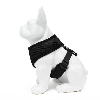 EcoBark Black Dog Harness - Over-the-Head Dog Vest Halter