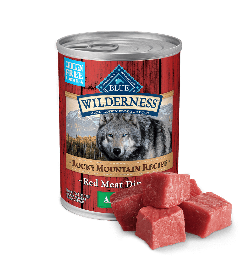 Blue Buffalo Wilderness Adult Rocky Mountain Recipe Red Meat Recipe Dog Cans (12.5oz)