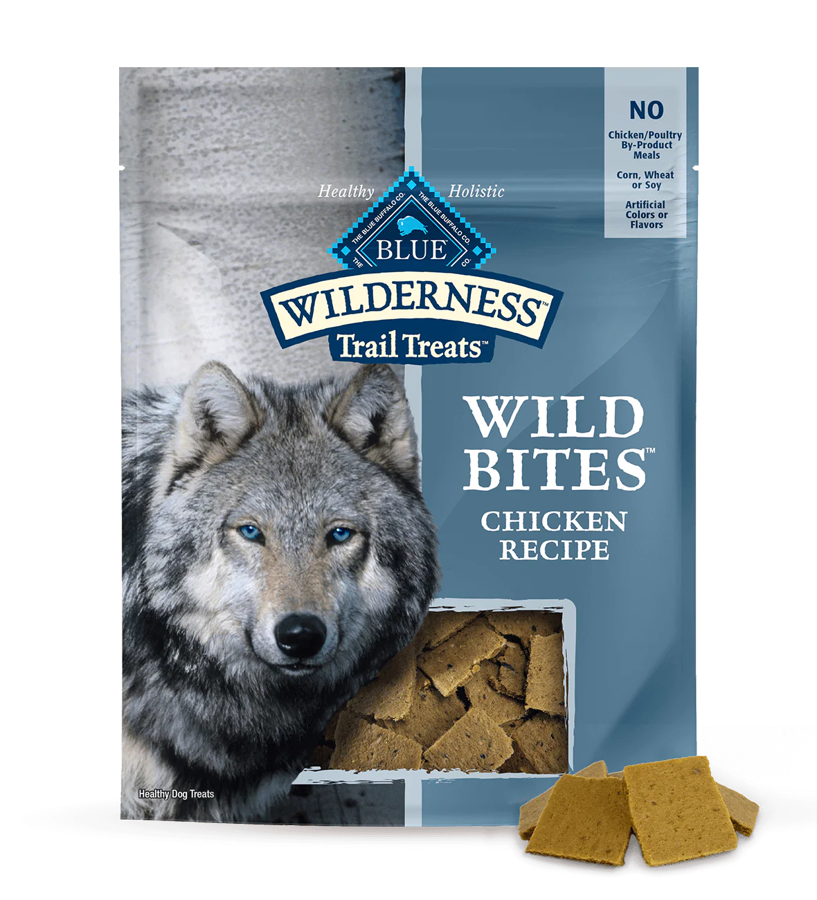 Blue Buffalo Blue Wildnerness Trail Treats High - Protein Soft - Moist Dog Treats Wild Bites™ Chicken Recipe (4oz) - Blue Buffalo Soft Dog Treats - The Family Pet