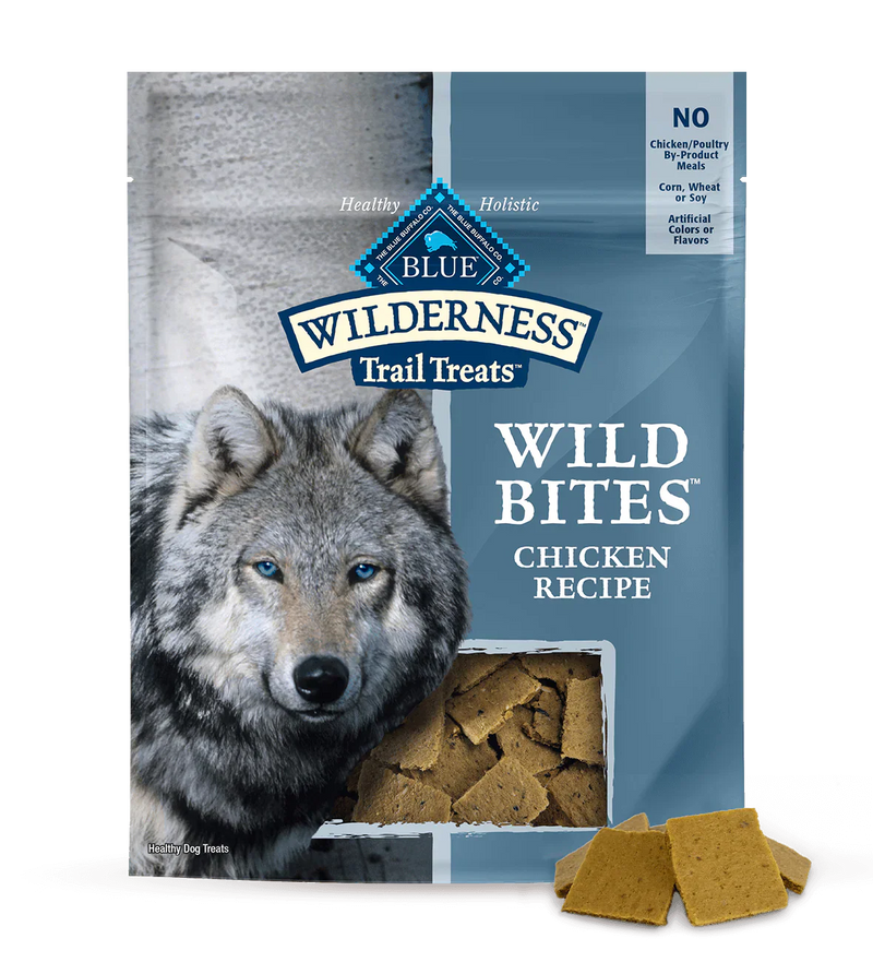 Blue Buffalo Blue Wildnerness Trail Treats High-Protein Soft-Moist Dog Treats Wild Bites? Chicken Recipe (4oz)