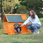 Purrfect Pet Kingdom Wooden Dog House with Platform As Picture Purrfect Pet Kingdom