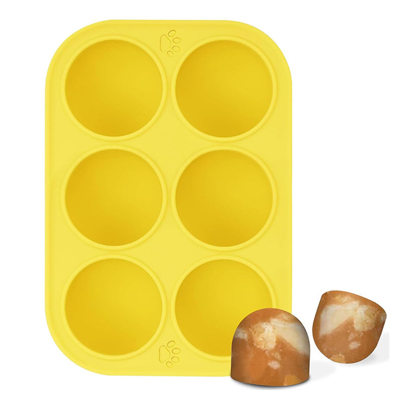 V.I.P Digital Presence Woof & Power Chewer compatible molds in yellow silicone for making dog treats