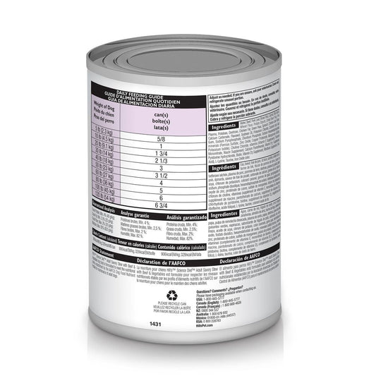 Science Diet Adult Savory Stew with Beef & Vegetables (12.8oz) - Wet Dog Food - The Family Pet