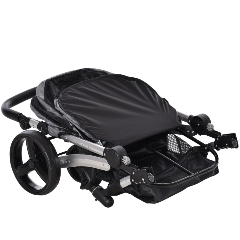 Travel Pet Stroller with Adjustable Handlebar