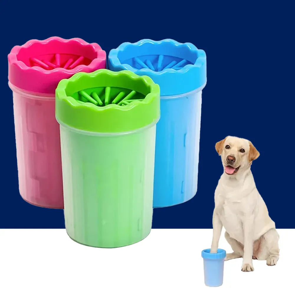 WTN Essentials - Pet Paw Cleaning Cup – Portable Silicone Dog & Cat Foot Washer | Removable Mud Cleaner (S/L/XL Sizes)