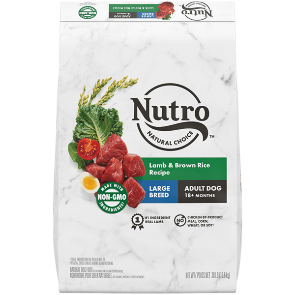 Nutro Natural Choice Large Breed Lamb & Brown Rice Dry Dog Food 30lb - Purrfect Pet Kingdom
