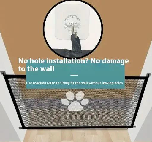 Pet Safety Gate Dogs Cats Adjustable 13.7 Lbs 🚪