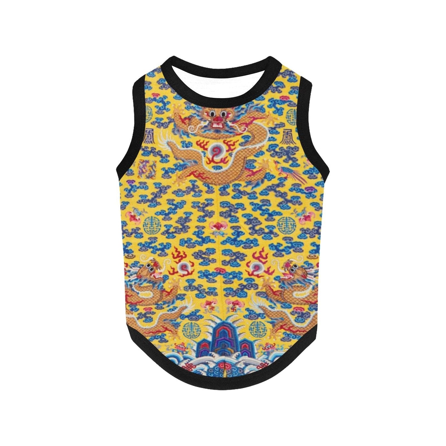Pet Supply Yellow Qing Dynasty Dragon Tank Top for Daily Use - main product image for pet supply