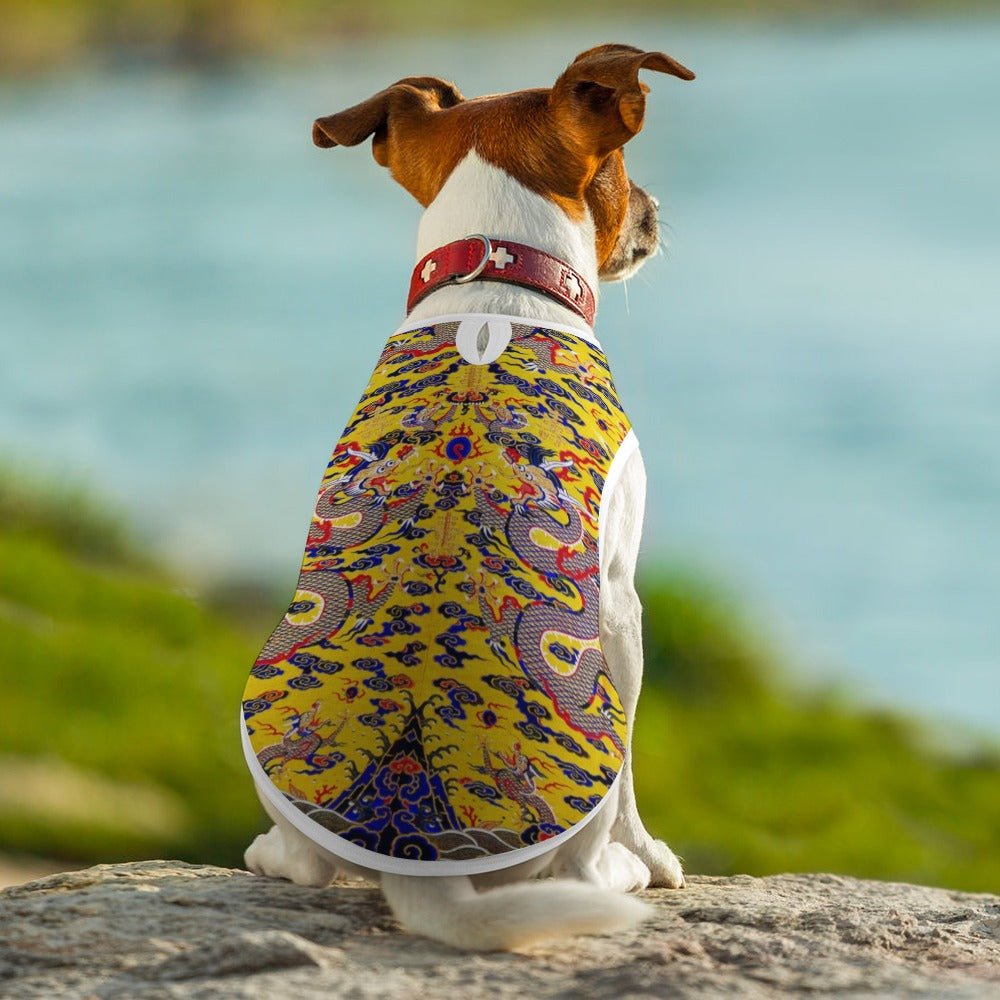 Pet Supply Yellow Imperial Dragon Vest for Daily Use Essenti - size and texture image for pet supply