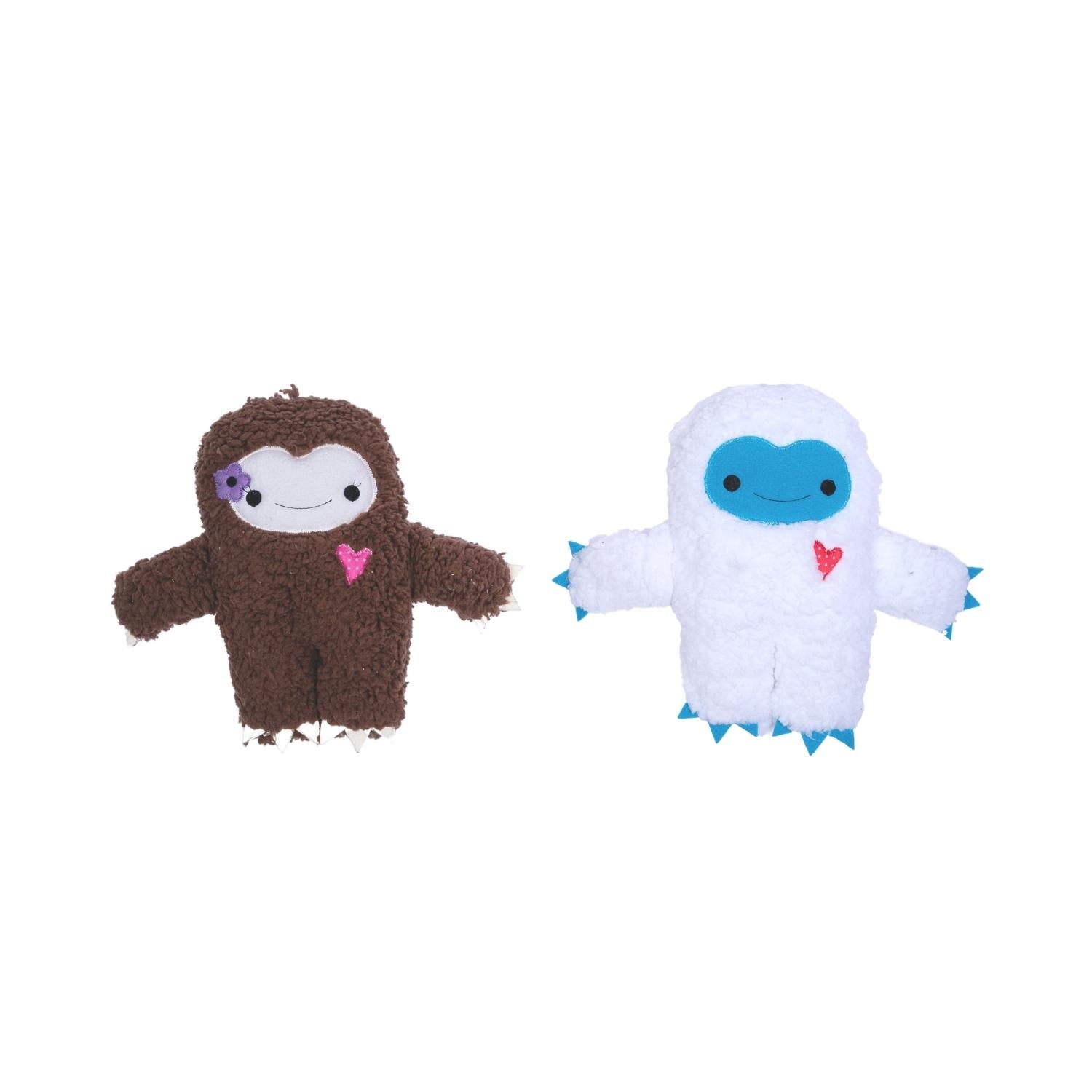 Dog Treats Yeti Snowman Plush Toy Gift Set with Squeaker - detail product image for dog treats