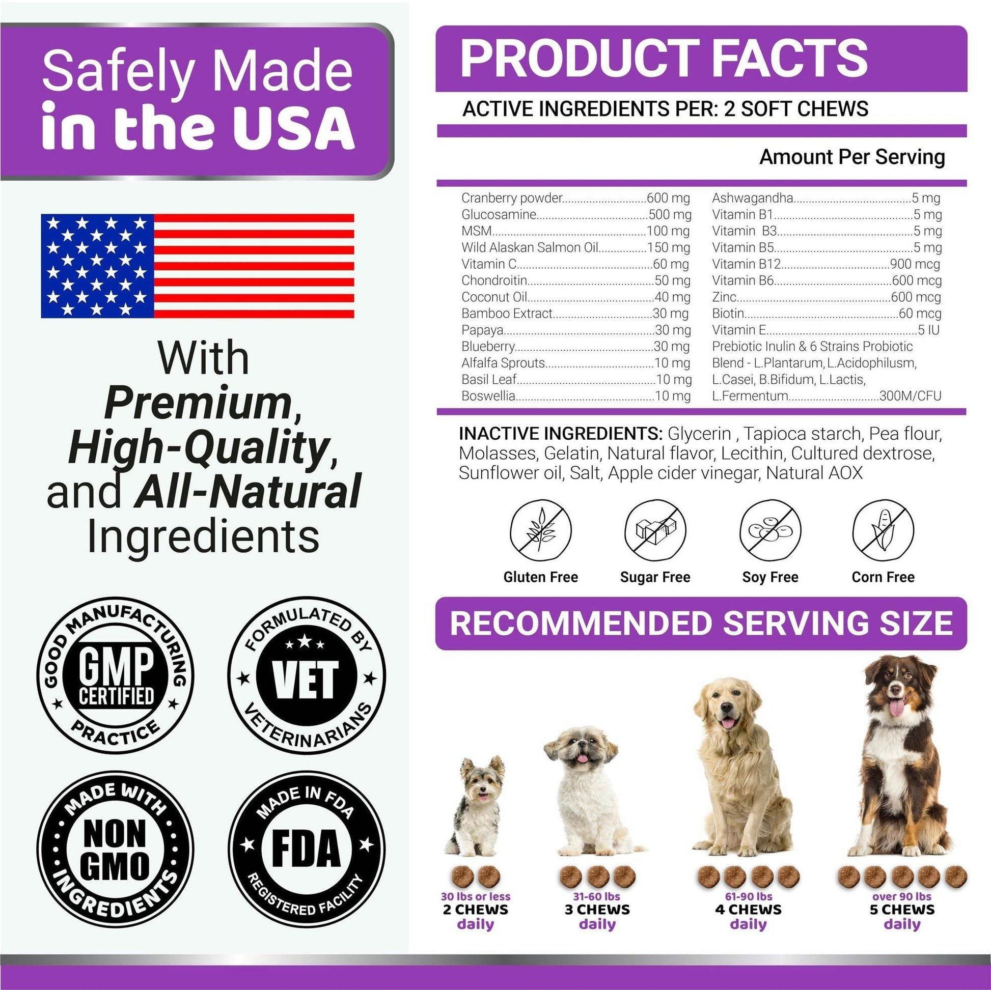 Purrfect Pet Kingdom Joint Support Supplements for Dogs Purrfect Pet Kingdom